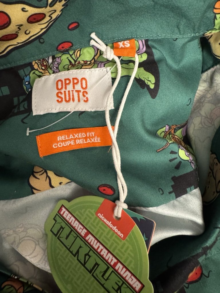Opposuits Teenage Mutant Ninja Turtles Pizza Allover Print Size Xs New Nwt Nwt — image 3 of 4